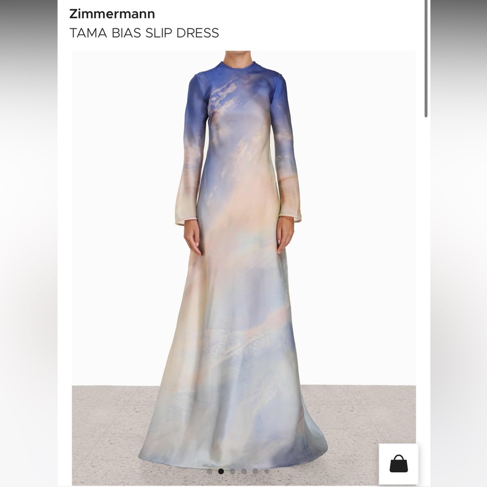 Zimmermann Tama printed silk-satin maxi